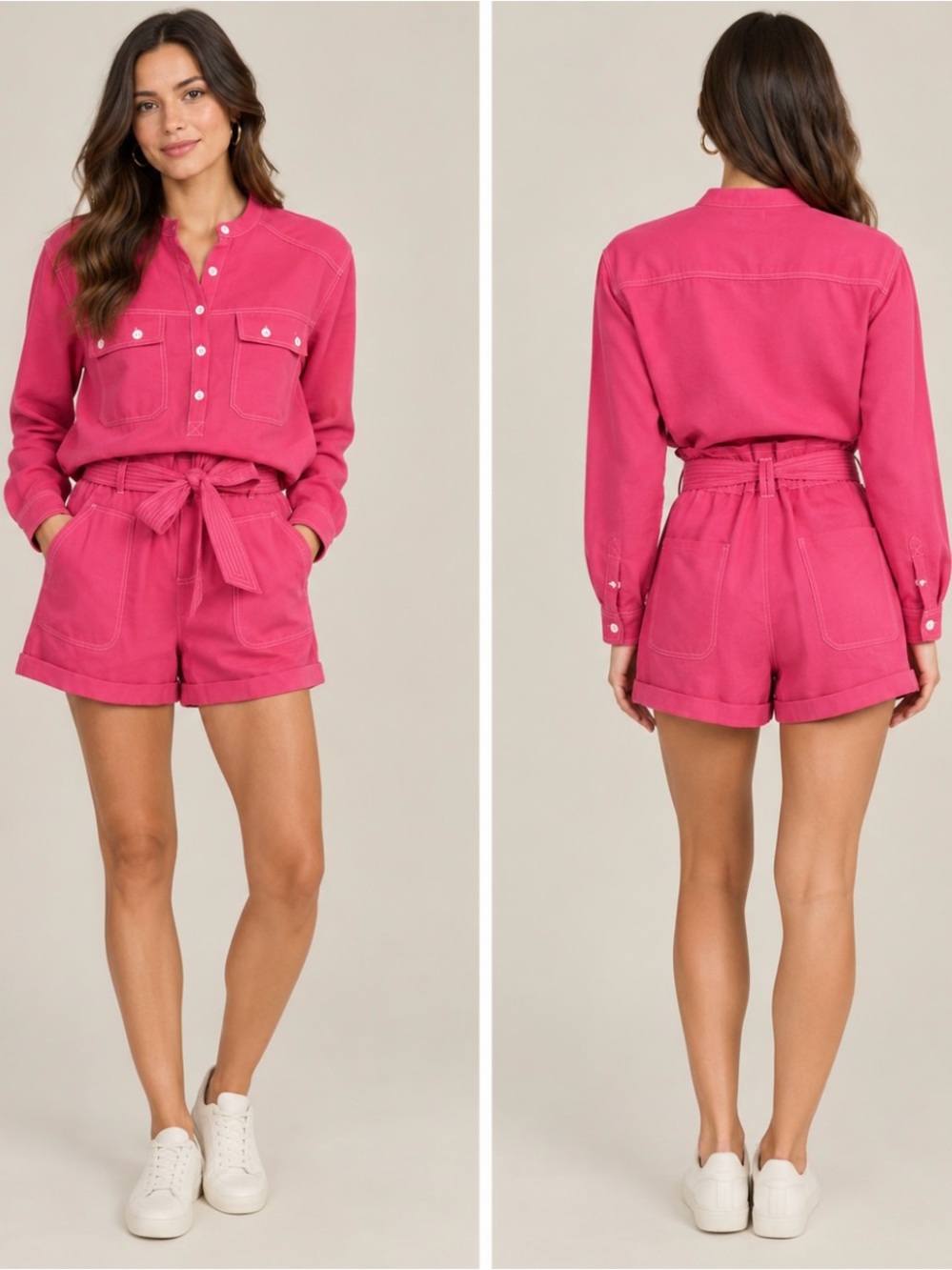 Rebecca Minkoff Alex & Morgan Pink Utility Set Barbiecore Y2K Inspired size S/M